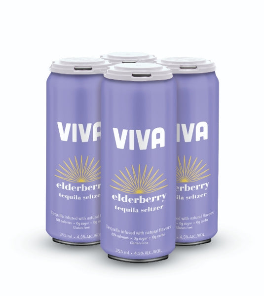 Viva Tequila Seltzer Elderberry – Viva Beverages